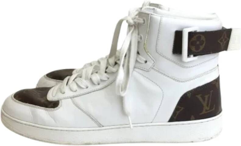 Louis Vuitton Vintage Pre-owned Leather sneakers White Dames