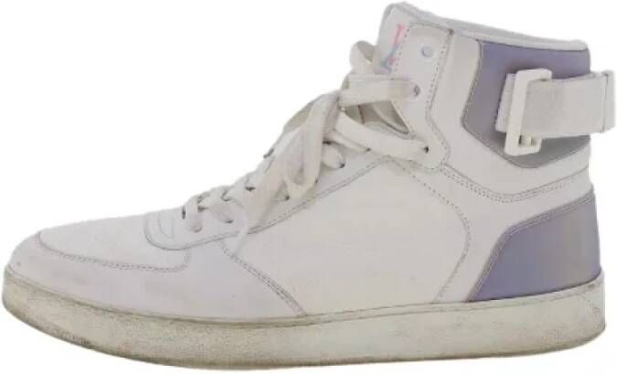 Louis Vuitton Vintage Pre-owned Leather sneakers White Dames