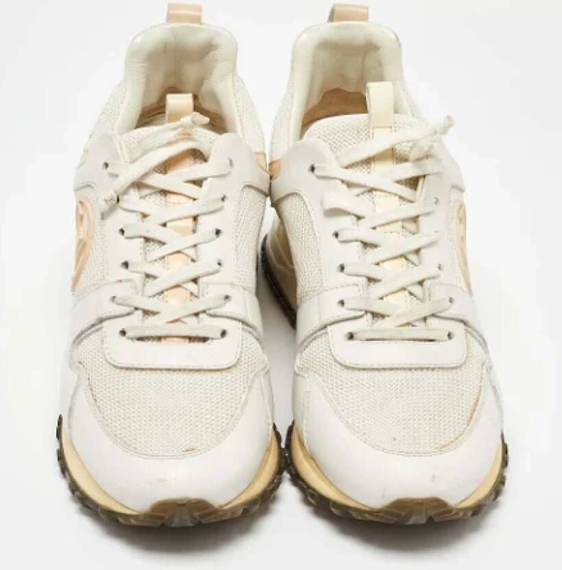 Louis Vuitton Vintage Pre-owned Leather sneakers White Dames