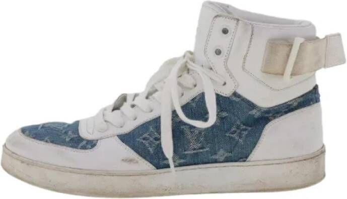 Louis Vuitton Vintage Pre-owned Leather sneakers White Dames