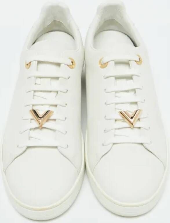 Louis Vuitton Vintage Pre-owned Leather sneakers White Dames