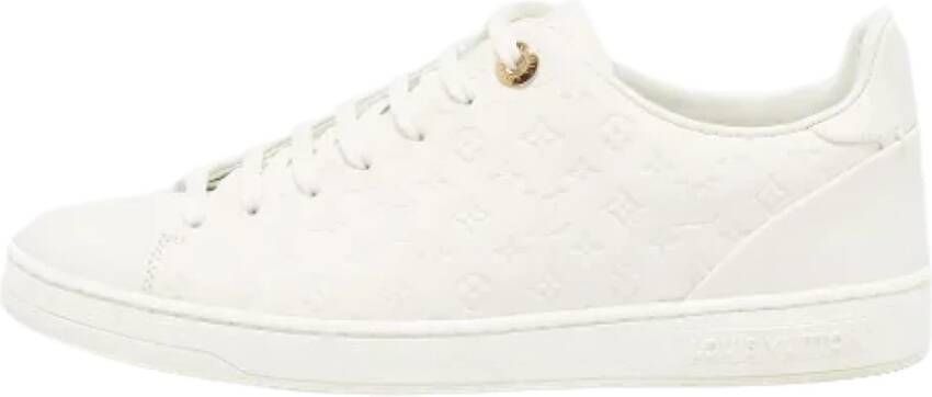 Louis Vuitton Vintage Pre-owned Leather sneakers White Dames