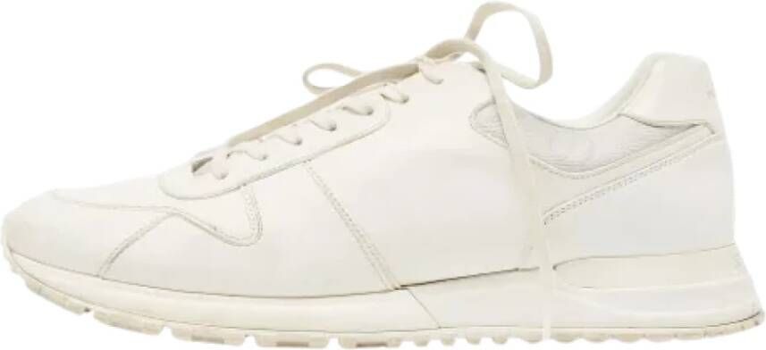 Louis Vuitton Vintage Pre-owned Leather sneakers White Heren