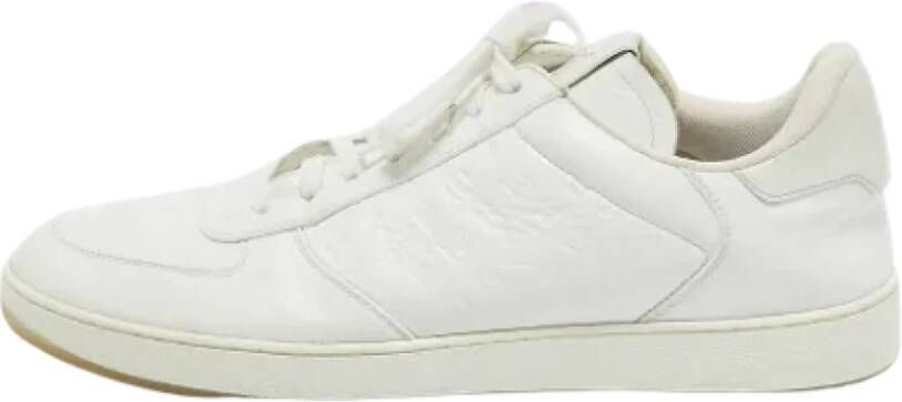 Louis Vuitton Vintage Pre-owned Leather sneakers White Heren