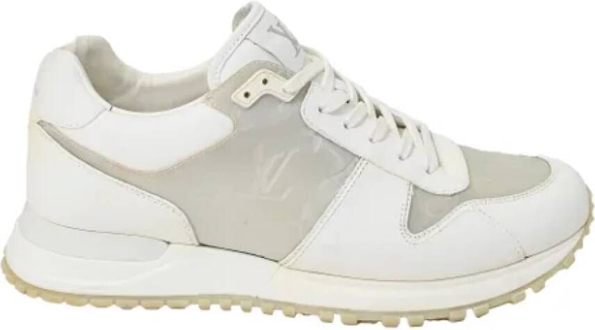 Louis Vuitton Vintage Pre-owned Leather sneakers White Heren