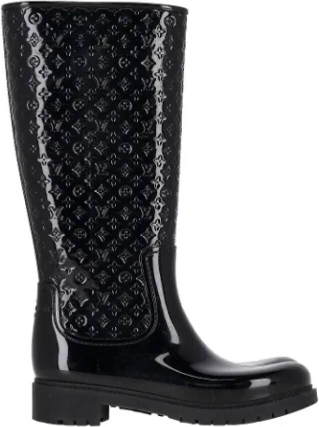 Louis Vuitton Vintage Pre-owned Rubber boots Black Dames