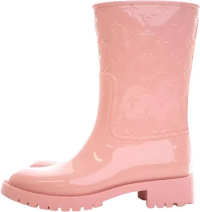 Louis Vuitton Vintage Pre-owned Rubber boots Pink Dames