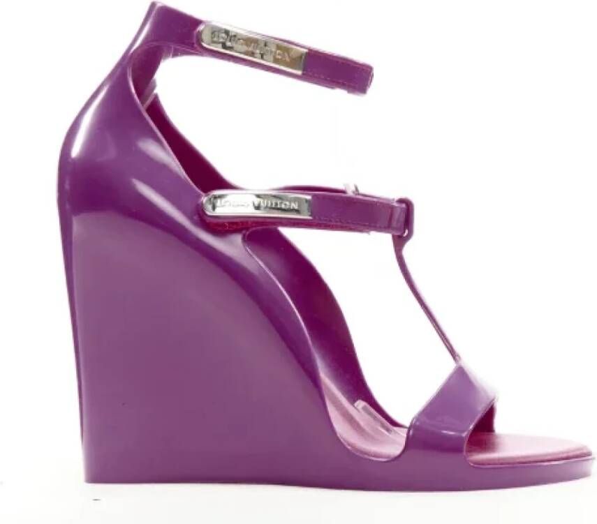 Louis Vuitton Vintage Pre-owned Rubber heels Purple Dames