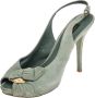 Louis Vuitton Vintage Pre-owned Suede sandals Green Dames - Thumbnail 1