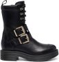 Love Moschino Combatlaarzen met gouden gespen Black Dames - Thumbnail 8