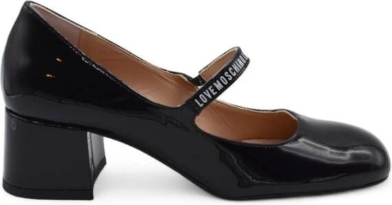 Love Moschino Ballerina Flats met 5cm Hak Black Dames