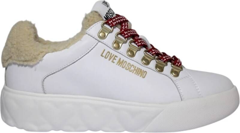 Love Moschino Bianco Beige Stijlvolle Modetas White Dames