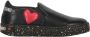 Love Moschino Casual Slip-On Sneakers met Contrasterende Inzetstukken Black Dames - Thumbnail 1