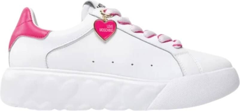 Love Moschino Casual Sneakers voor Dagelijks Gebruik White Dames