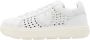 Love Moschino Dames Lage Sneakers van Leer White Dames - Thumbnail 7