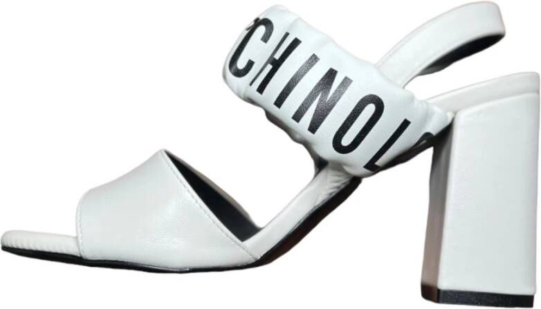 Love Moschino Elegante Hoge Hak Sandalen White Dames