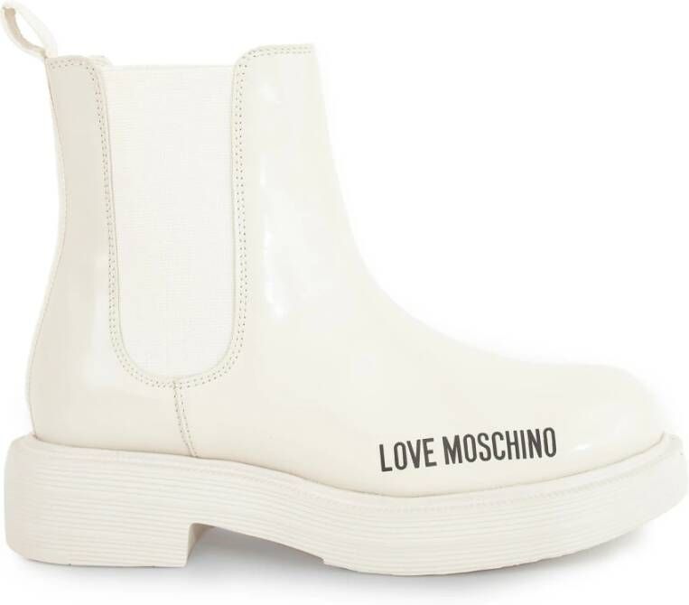 Love Moschino Boots & laarzen Sca.Nod.City40 Vit.Abrasivato in crème