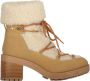 Love Moschino Faux Fur Blokhak Laarzen Beige Dames - Thumbnail 1