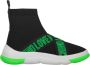 Love Moschino Gebreide sok-stijl sneakers Black Dames - Thumbnail 1