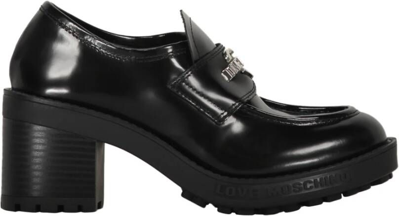 Love Moschino Klassieke hakloafers Black Dames