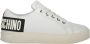 Love Moschino Lage leren sneakers met logo achteraan White Dames - Thumbnail 1