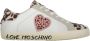 Love Moschino Lage sneakers met suède inzetstukken White Dames - Thumbnail 1