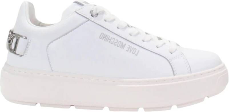 Love Moschino Lage Sneakers White Dames