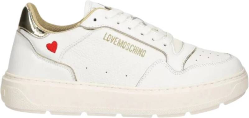 Love Moschino Lage Sneakers White Dames