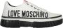 Love Moschino Leren Lage Sneakers met Contrasterende Details White Dames - Thumbnail 1