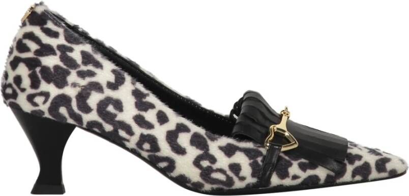 Love Moschino Luipaardmotief faux fur pumps Black Dames