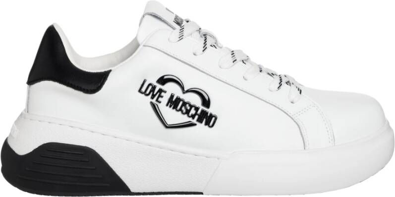 Love Moschino Multicolor Vetersluiting Dames Sneakers White Dames