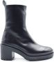 Love Moschino Quad70 Vitello Leren Laarzen Black Dames - Thumbnail 1