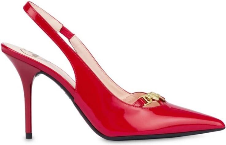 Love Moschino Rode Ballerina Schoenen voor Vrouwen Red Dames