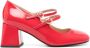 Love Moschino Rode Patentleren Blokhak Schoenen Red Dames - Thumbnail 1