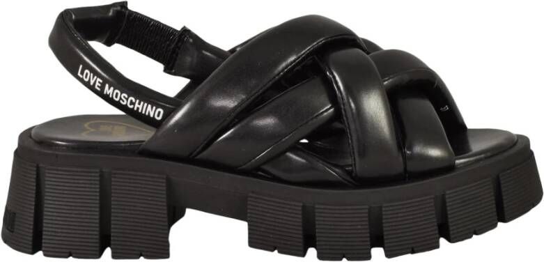 Love Moschino Sandalo Black Dames