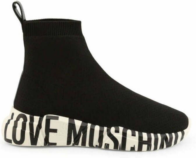 Love Moschino Zwarte Instap Sneakers voor Vrouwen Black Dames