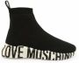 Love Moschino Zwarte Instap Sneakers voor Vrouwen Black Dames - Thumbnail 4