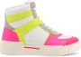 Love Moschino Leren Sneakers Ronde Neus Rubberen Zool White Dames - Thumbnail 2