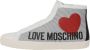 Love Moschino Ja15432 Hoge sneakers Leren Sneaker Dames Wit - Thumbnail 2