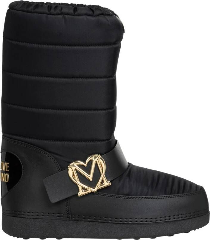 Love Moschino Sneeuwlaarzen met hartlogo Black Dames