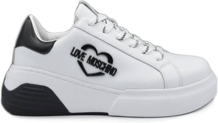 Love Moschino Multicolor Vetersluiting Dames Sneakers White Dames