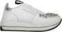 Love Moschino Stenen versierde leren sneakers White Dames - Thumbnail 1