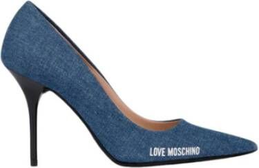 Love Moschino Stijlvolle Decollete Schoenen voor Vrouwen Blue Dames