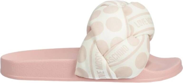 Love Moschino Stijlvolle Slippers voor Dagelijks Comfort Pink Dames