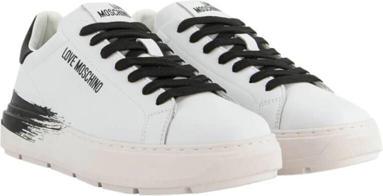 Love Moschino Stoere Witte Sneakers White Dames