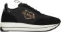 Love Moschino Suede Low-top Sneakers met Logo Detail Black Dames - Thumbnail 1