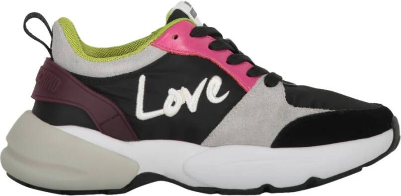 Love Moschino Suede Low-top Sneakers Multicolor Dames