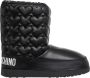 Love Moschino Trekkoord Sneeuwlaarzen Effen Patroon Black Dames - Thumbnail 1