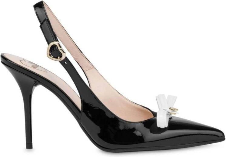 Love Moschino Zwarte Ballerina Schoenen voor Vrouwen Black Dames