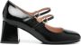 Love Moschino Zwarte Lakleren Blokhak Schoenen Black Dames - Thumbnail 1